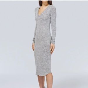 Wilfred free leisure long sleeve v neck dress